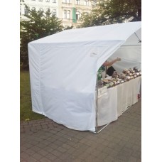 Balta telts atbilstoša tirdzniecības prasībām 2,5x2,5m Nr. 1/21tr -diametrs 25 mm